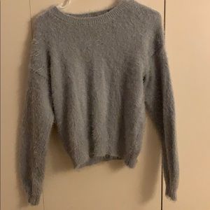 Forever 21 Fuzzy blue sweater